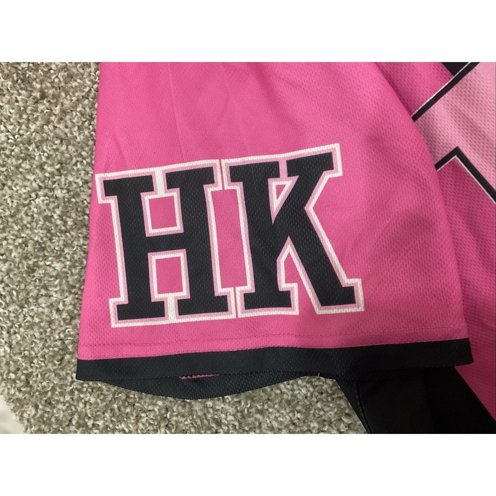 Sanrio Hello Kitty Women's Cropped Graphic Football Skimmer Jersey Size L Pink - Picture 3 of 9